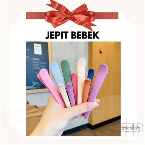 Jual TERMURAH Jepit Rambut Bebek Doff Besar 8Cm Jepitan Korea Duck Lucu