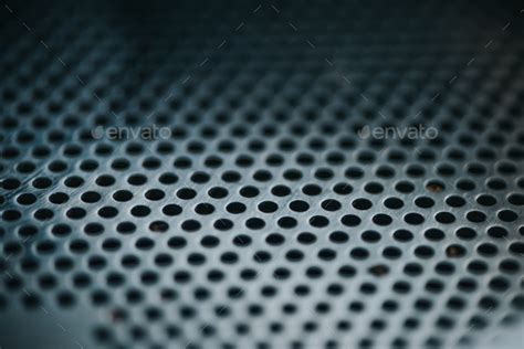 Texture Of Metal Grid Of Professional Coffee Roasting Machine Stock