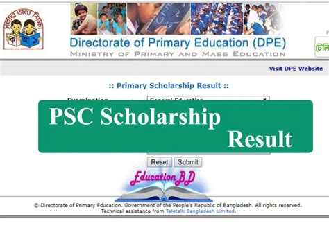 Psc Result Dinajpur Board Full Marks Educationbd