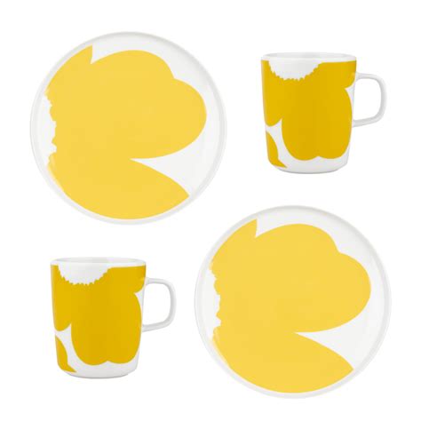 Marimekko Oiva Iso Unikko Plate And Mug Connox