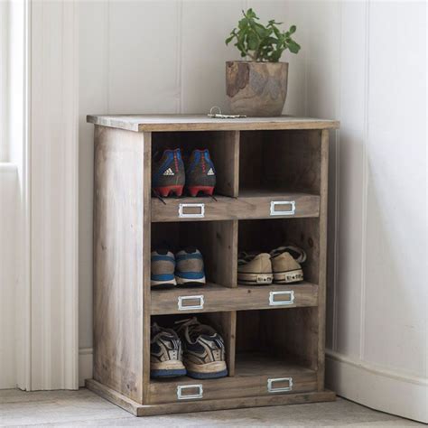 Shoe Storage Cubby In Cedar PROPERTY STAGERS IN CORNWALL AND DEVON