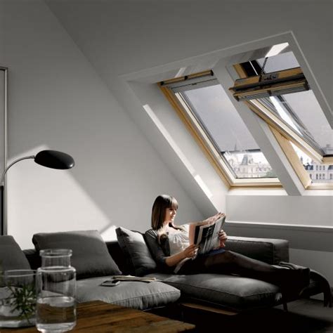 Velux Integra Fen Tre De Toit Lectrique Ggl Bois Clair Laqu