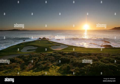 pebble beach golf course, california Stock Photo - Alamy