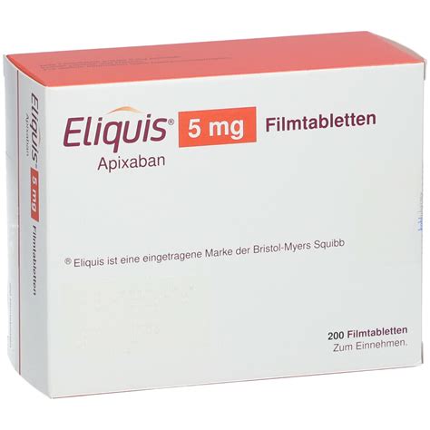 Eliquis Mg Filmtabletten St Mit Dem E Rezept Kaufen Shop Apotheke