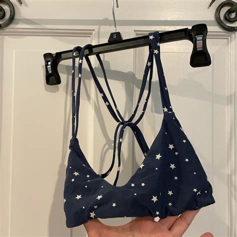 Billabong Bikini Top Stars Print Bralette Depop
