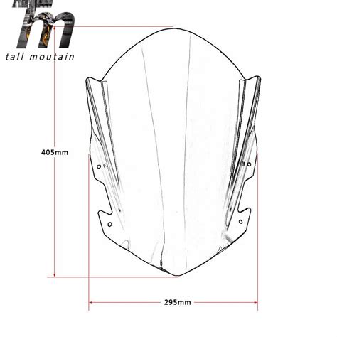 Rc Rc Rc Motorcycle Double Bubble Windscreen Windshield For