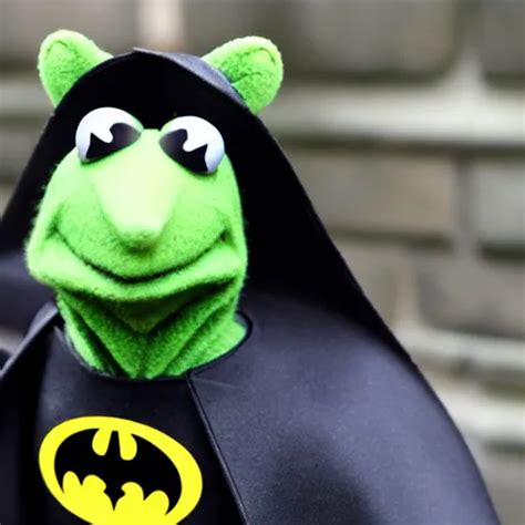 Kermit The Frog Dressed As Batman Stable Diffusion Openart