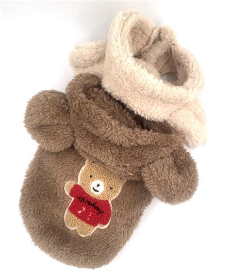 Super Soft And Cute Teddy Bear Hoodie K9 Couture Inc