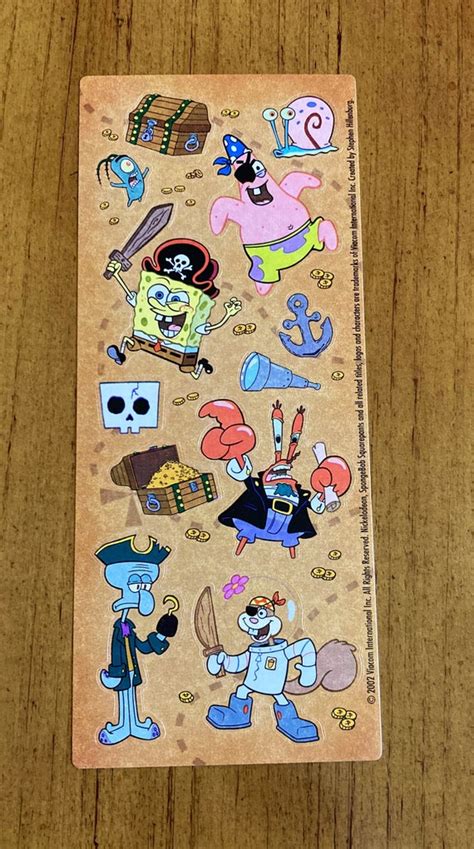 Vintage Spongebob Mr Krabs Patrick Squidward Sandy Stickers - Etsy