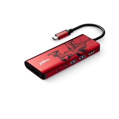 Belkin Avc009qcrd Dy Connect Usb C 7 In 1 Multiport Hub Adapter Disney Spider Man