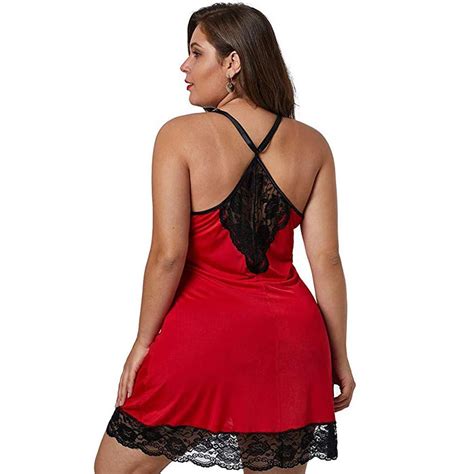 Women Sleepwear Night Dress Lingerie Baby Doll Nightwear Sexy Lace