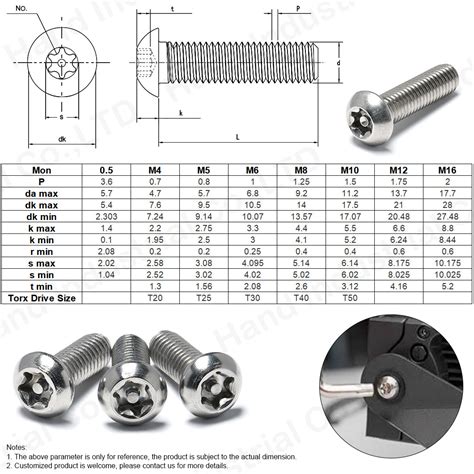 China ISO 7380 1 4 20 3 8 T30 Stainless Steel Torx Pin Security Screws