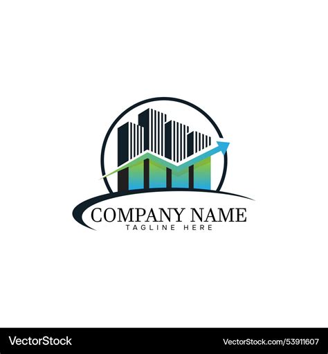 Modern Real Estate Investment Logo Design Vector Image