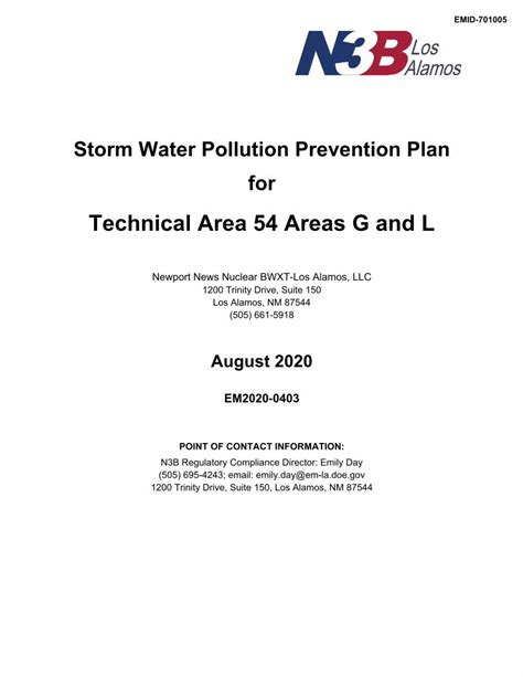 PDF Storm Water Pollution Prevention Plan For DOKUMEN TIPS