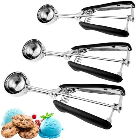 Amazon Cookie Scoop Set Of 3 Cookie Dough Scoop For Baking Ice