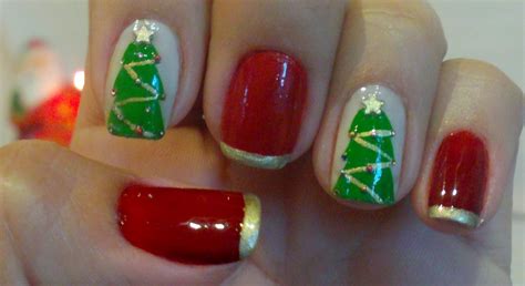 Unhas Decoradas Árvore de Natal