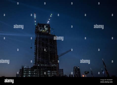 Construction site at night Stock Photo - Alamy