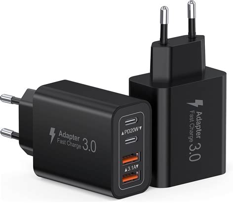 Usb Mehrfachstecker 4 Ports Mehrfach Ladegerät Mit Usb C Und Usb A 40w Schnellladegerät Pd 30