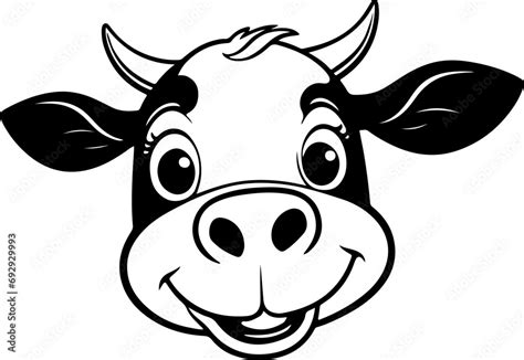 Cow Svg Cow Head Svg Cow Spots Svg Cow Face Svg Layered Cow Svg Holy Cow Svg Stock Vector