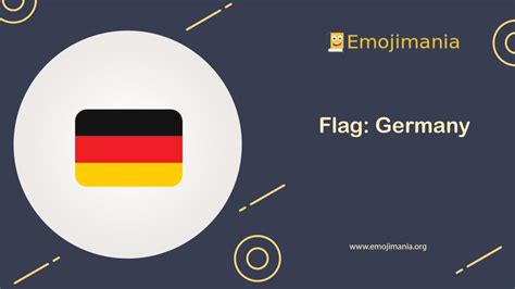 🇩🇪 Meaning | Flag: Germany Emoji | Copy and Paste