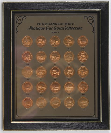 Lot Detail - 1970 Franklin Mint Antique Car Coin Collection