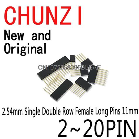 Mm Single Double Row Female Long Pins Mm Bxv Pcb Board Pin Header