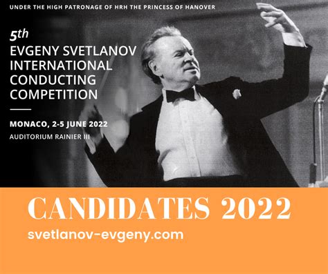 Results Of The Fifth Svetlanov Conducting Competition Which Finished