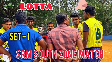 Srm University South Zone Match Set Bharathiar University Vs