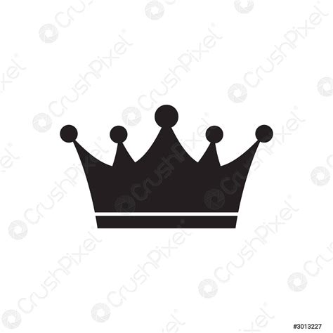 Queen Crown Icon Royal Deluxe Luxury Symbols Stock Vector 3013227