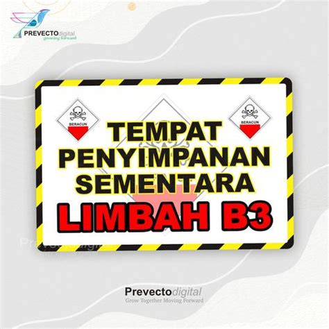 jual sticker safety sign  rambu tempat penyimpanan  limbah