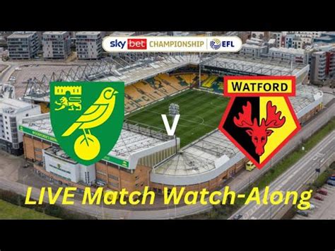 Norwich City Vs Watford Live Match Watch Along Youtube