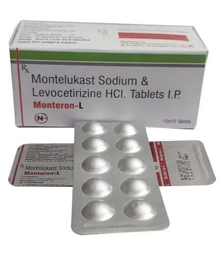 Montelukast Sodium And Levocetirizine Hcl Tablets Ip Neuron Healthcare