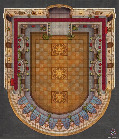 Ballroom Battle Map 30x35 R Dndmaps