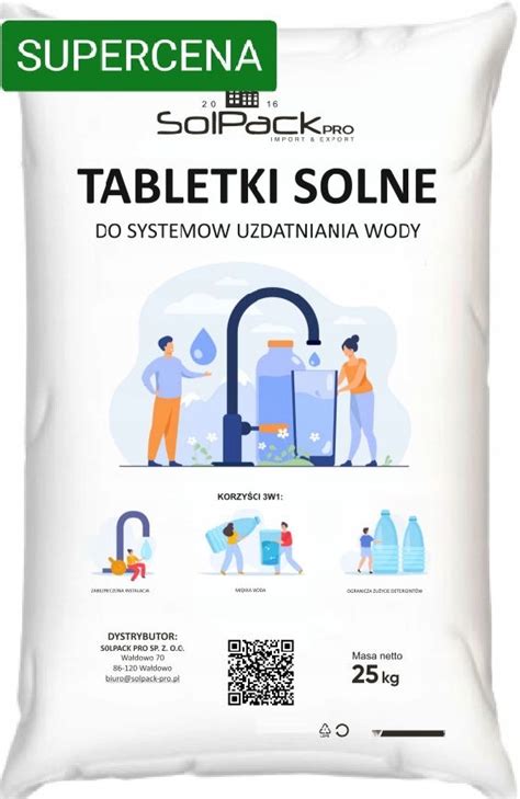 Tabletki Solne S L Do Uzdatniania Wody Kg New Cena