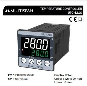 MULTISPAN PROGRAMMABLE TEMPERATURE CONTROLLER UTC 421G