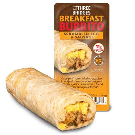 Three Bridges Breakfast Burritos