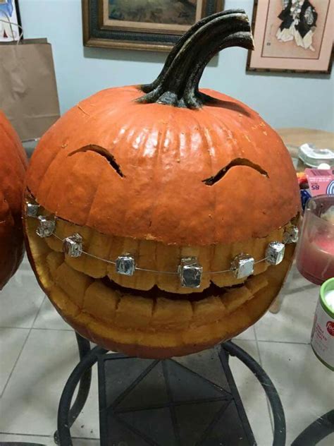 Braces Jack O Lantern Halloween Pumpkin Carving Halloween Fun Pumpkin