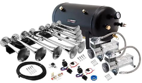 VIXEN HORNS VXO8350DP 8124XC Octo Trumpet Train Air Horn Chrome Plated