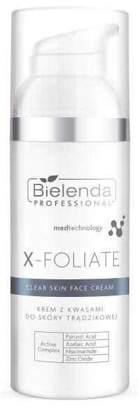 Bielenda X FOLIATE Clear Skin krem z kwasami do skóry trądzikowej 50 ml