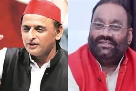 Akhilesh Meets Swami Prasad Maurya Discusses Caste Survey