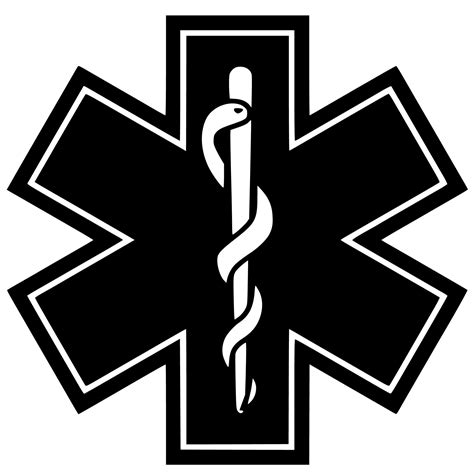 Ems First Responder Emt Caduceus Nurse Fireman Doctor Car Sticker Car