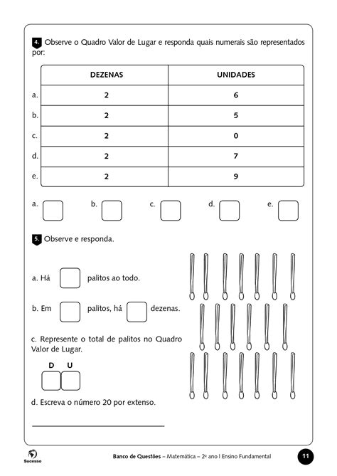 Atividades Matem Tica Ano Prof Educador