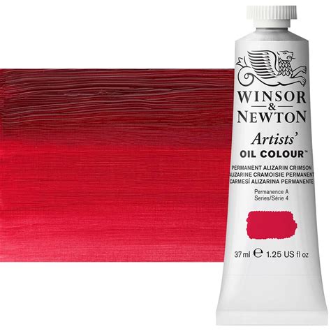 Winsor And Newton Artists Oil Permanent Alizarin Crimson 37ml Tube