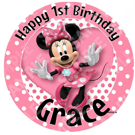 Minnie Mouse Edible Image Cake Decoration Infoupdate Org