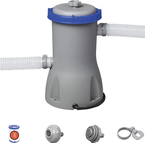 Pompe De Filtration Bestway Flowclear 3 028 L H Gris Amazon Fr Jardin