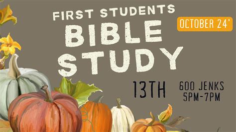 First Students Bible Study — First Baptist Church