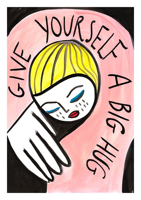 Give Yourself A Big Hug 60x80cm Margo Mcdaid