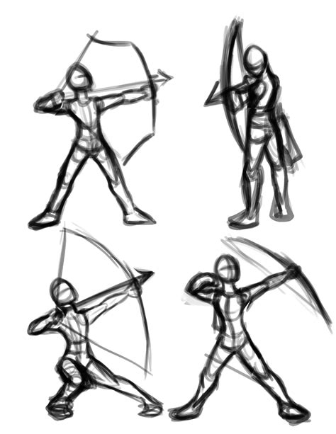 Archery Poses by Robotic-Overlord on DeviantArt