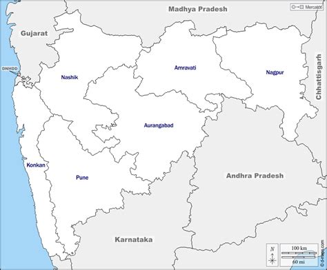 Blank Map Kolhapur District