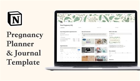 Cute Pregnancy Journal Notion
